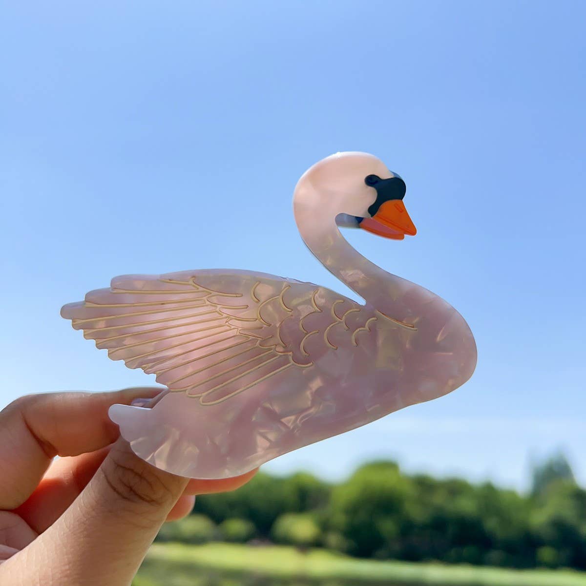 SWAN HAIR CLIP