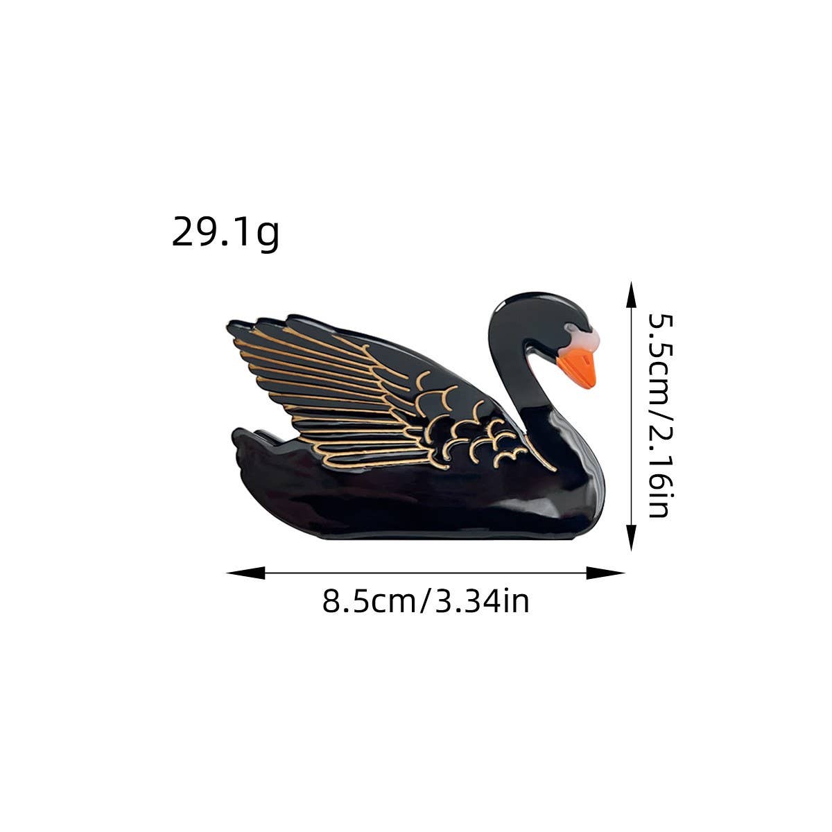 SWAN HAIR CLIP