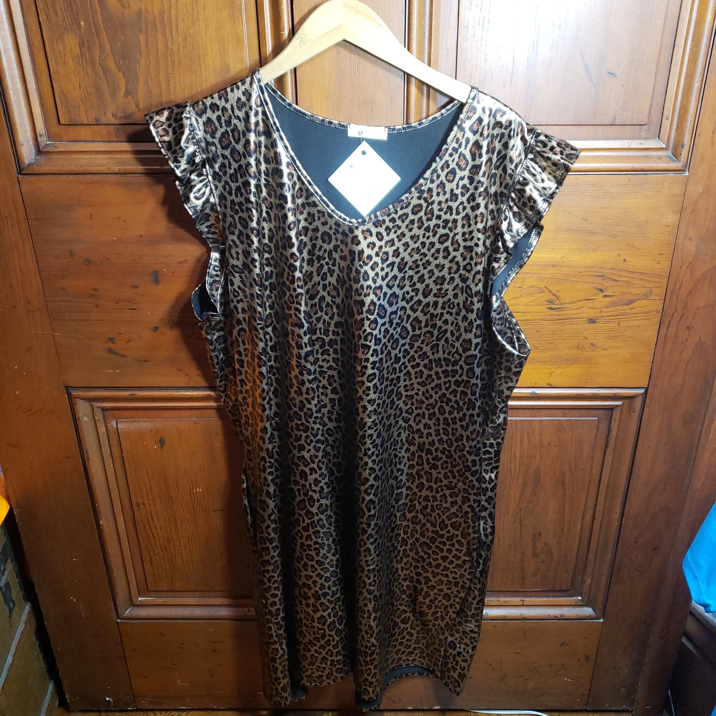 CALLIE CURVY GOLD DRESS