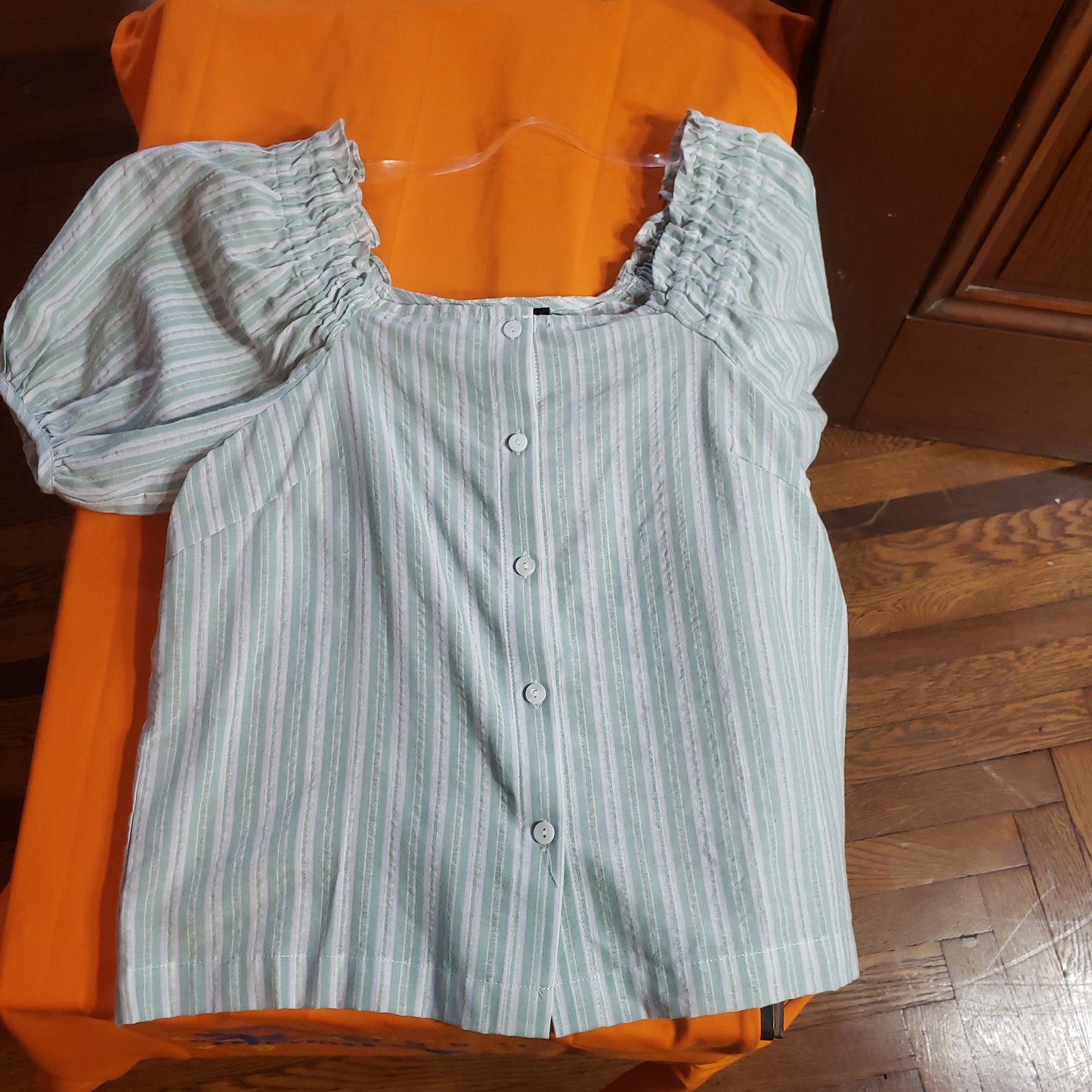 CALLIE GREEN/LILAC TOP