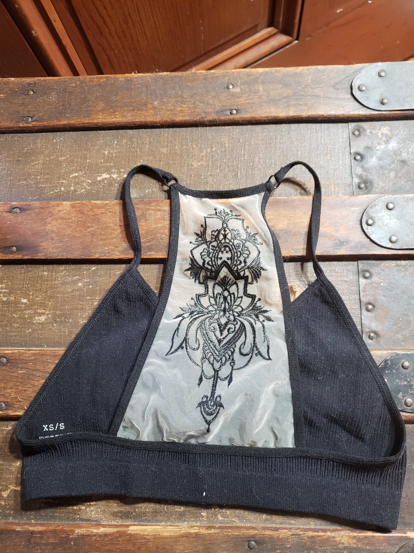 BRALETTE TATOO MESH BLACK