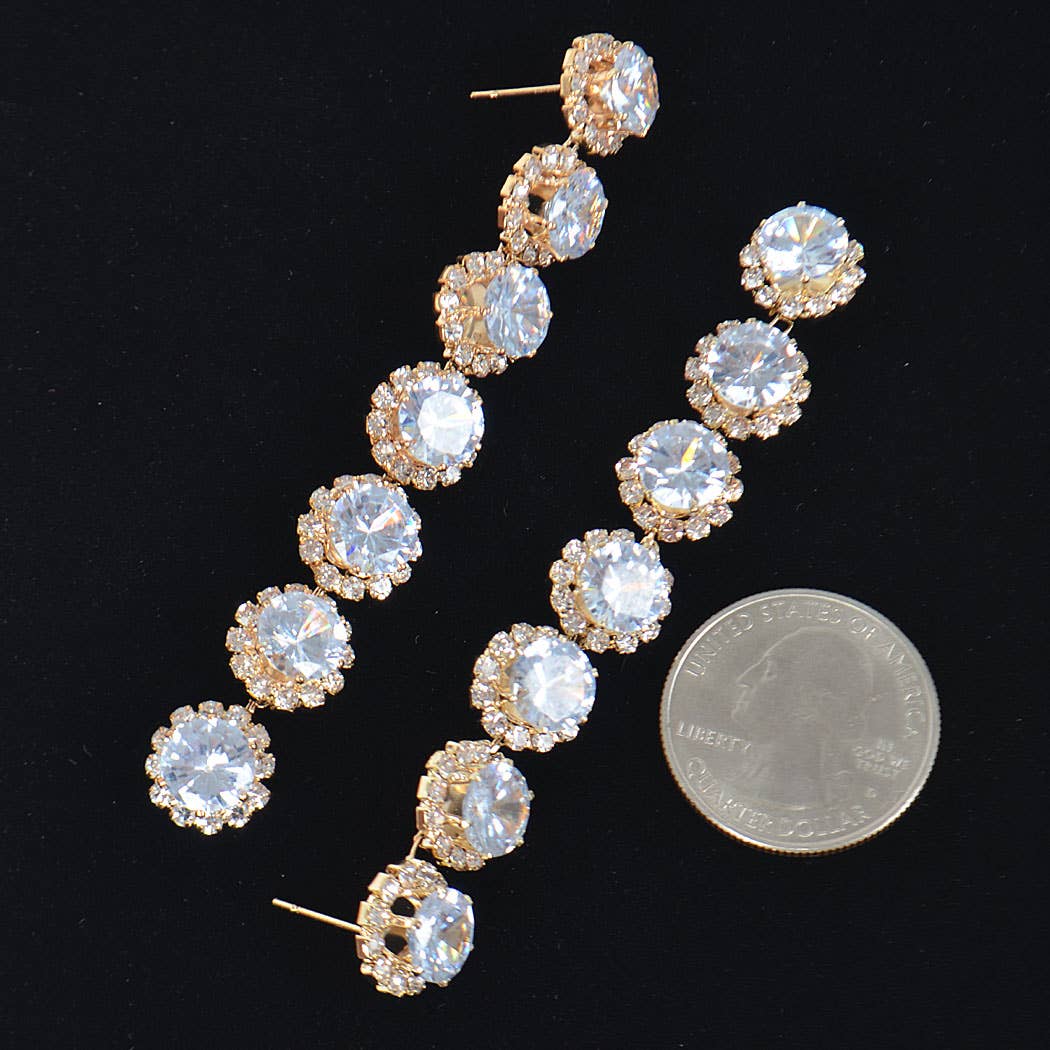 Rhinestone Dangle Earring