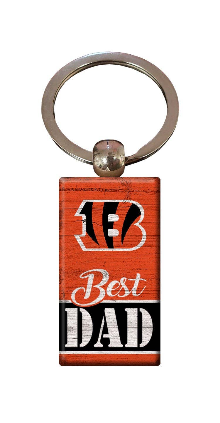 Cincinnati Bengals Best Dad Keychain
