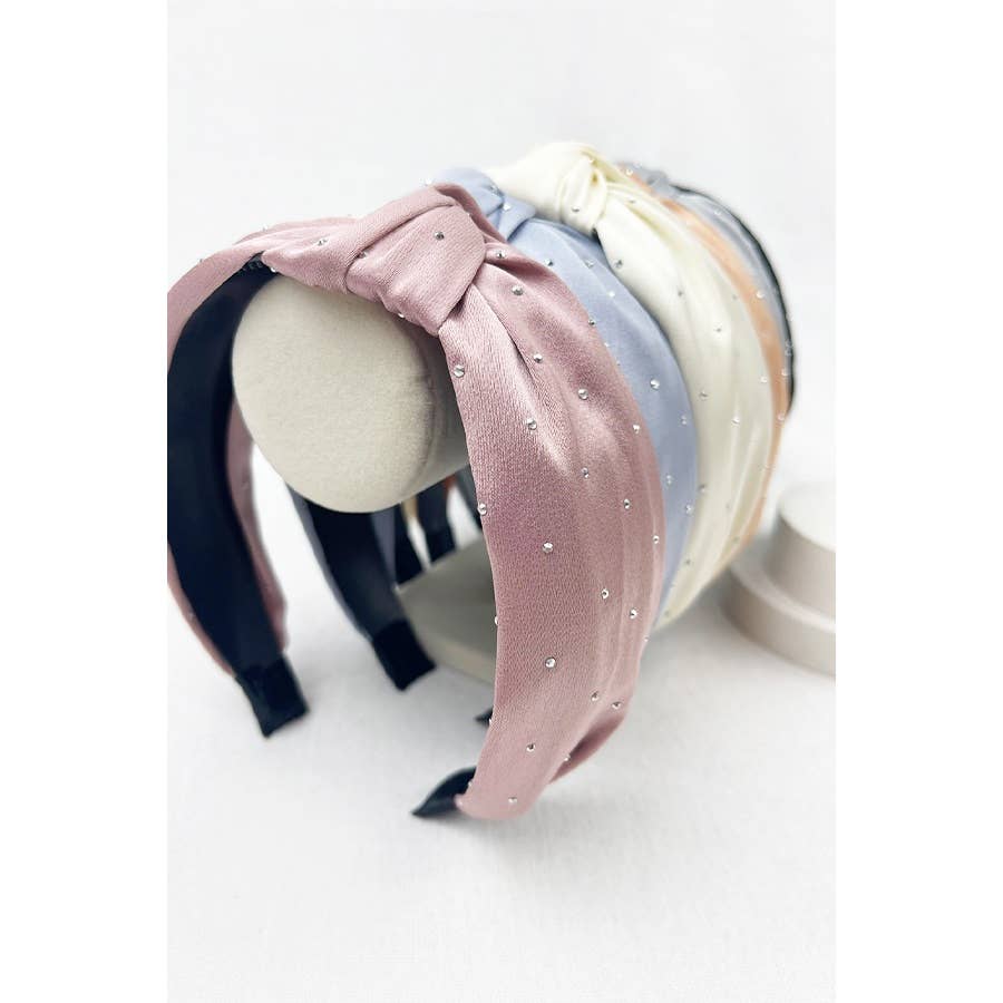 Studded Soft Tone Twisted Headband