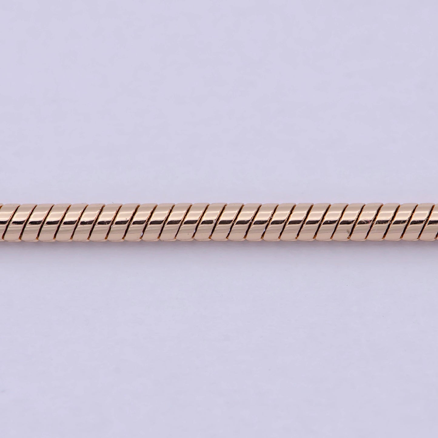 18K Gold F Rose Gold Snake Chain