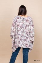 CALLIE'S CURVY MAUVE TOP