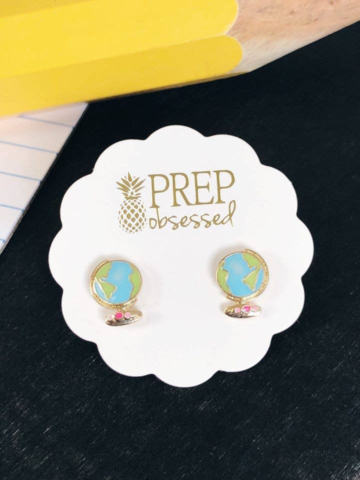 Globe Stud Earrings