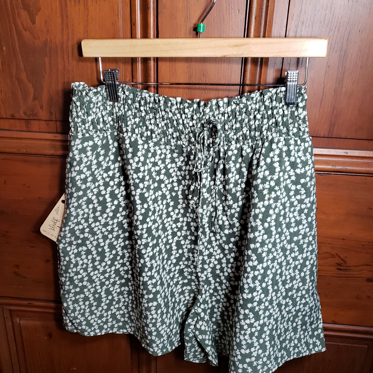 CALLIE'S CURVY OLIVE SHORTS-2