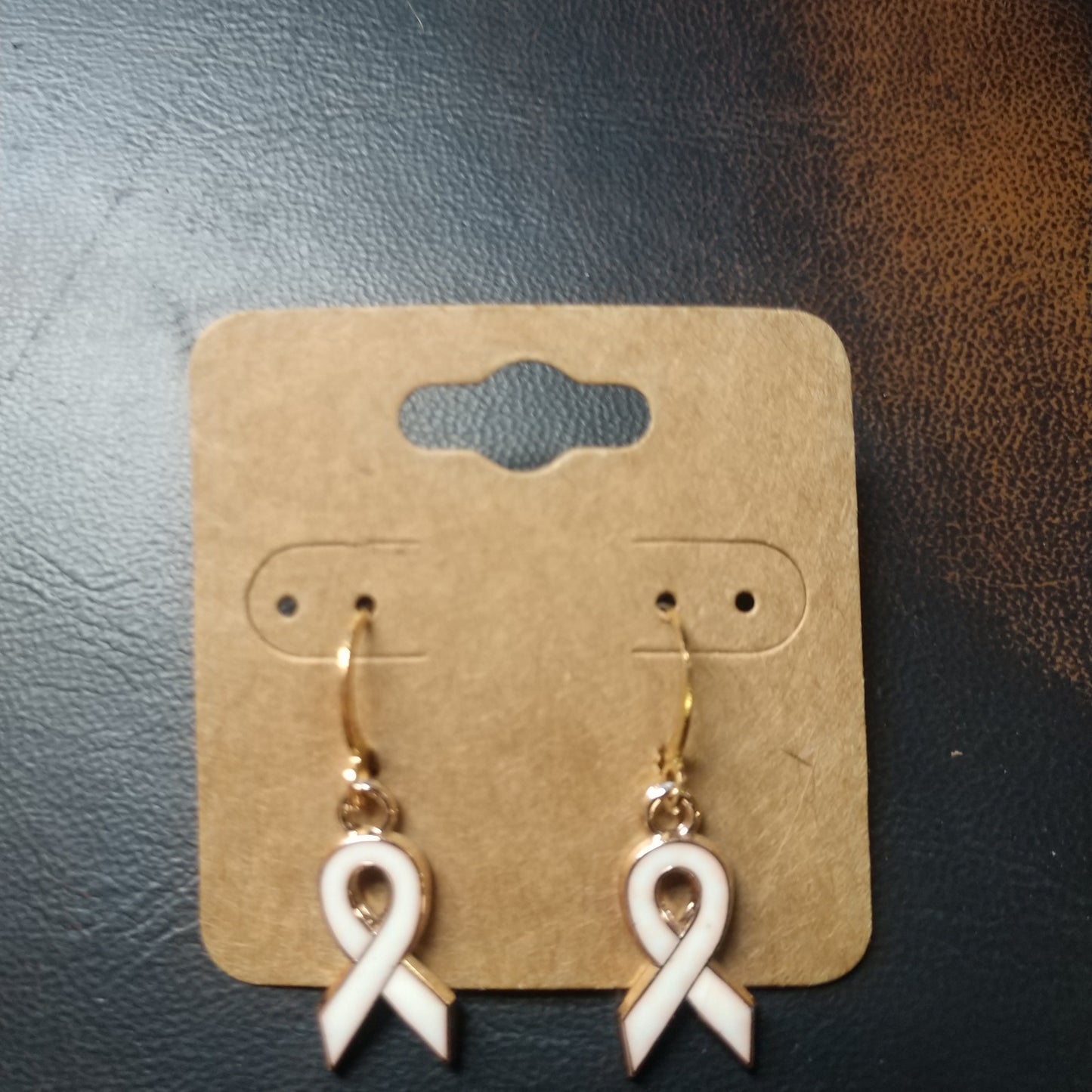 EARRING CANCER RIBBON