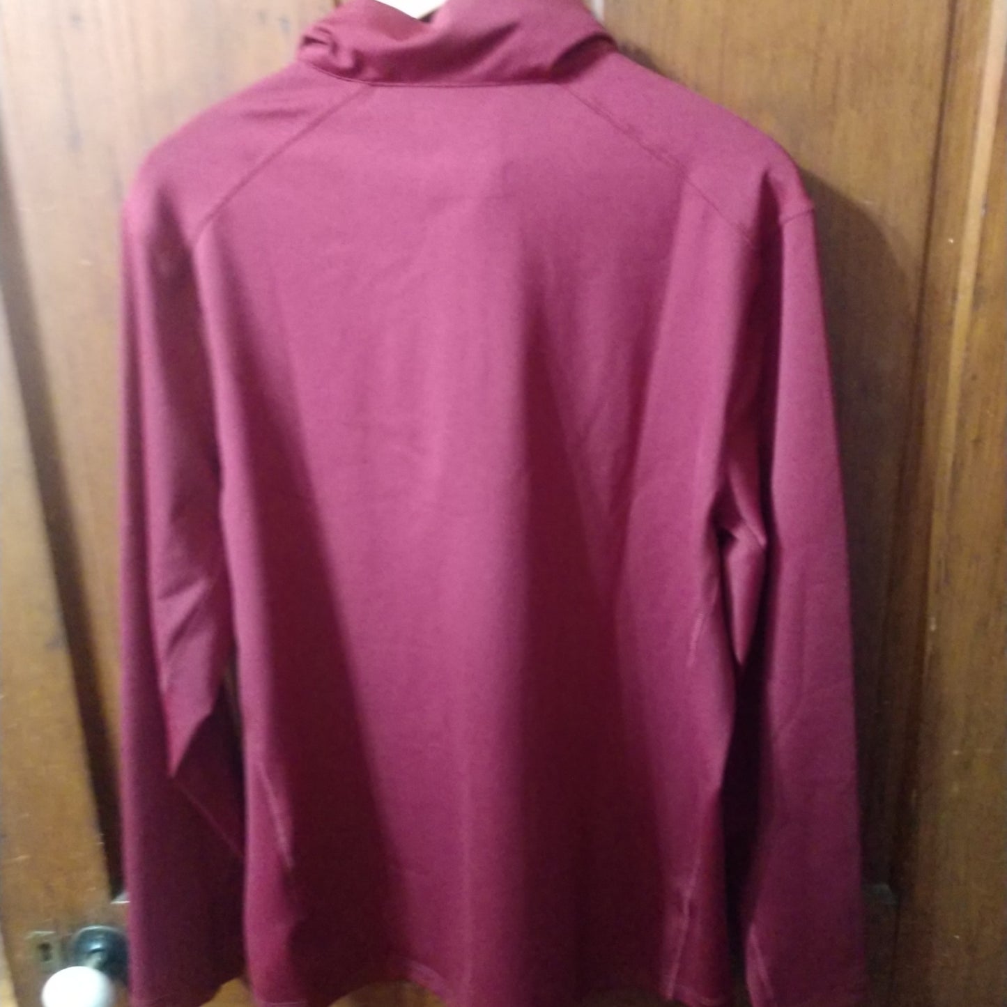 MEN'S QTR ZIP GARNET