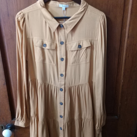 WOMEN’S DRESS MUSTARD