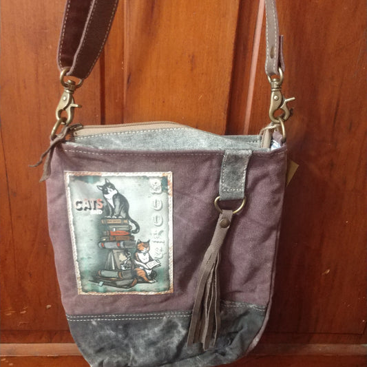 RAE'S CATS & BOOKS CROSSBODY