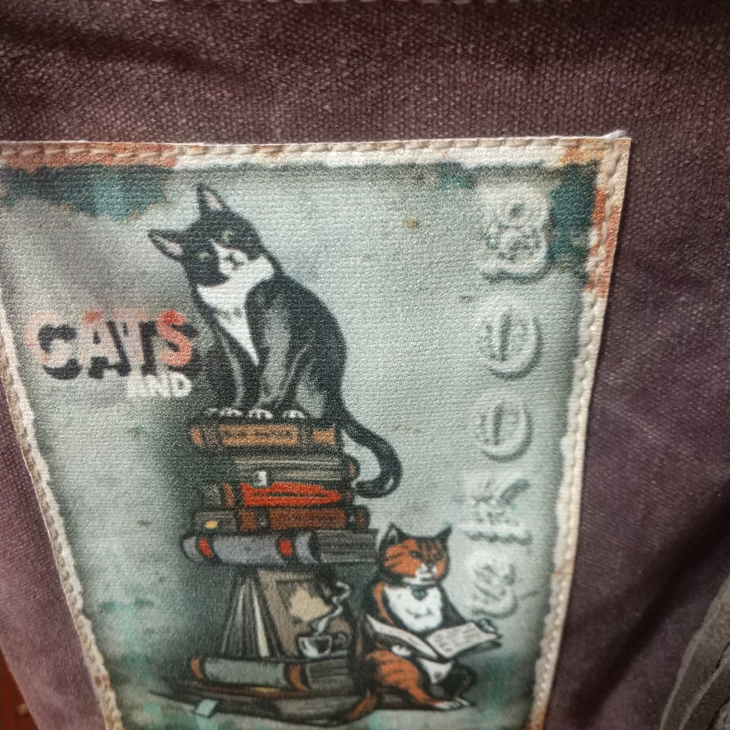 RAE'S CATS & BOOKS CROSSBODY