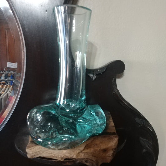 MOLTEN GLASS VASE SM