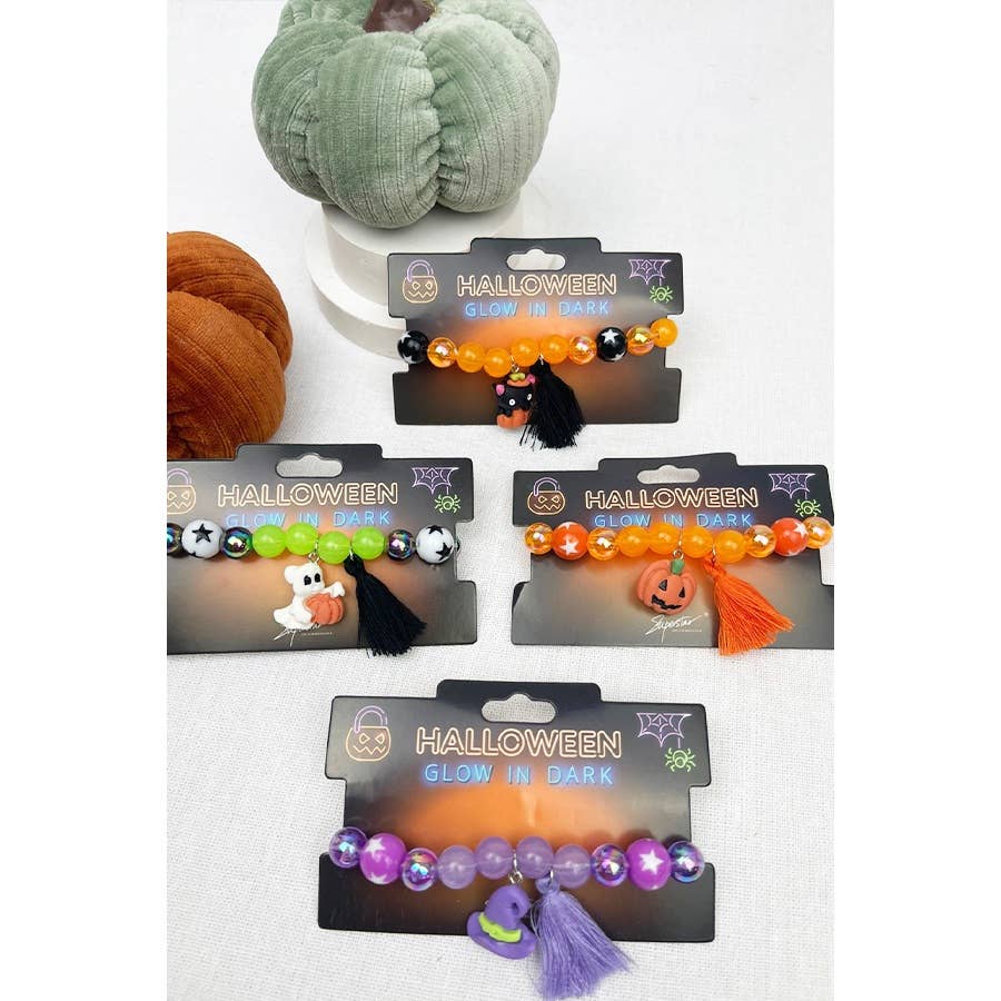 Glow Halloween Charm Bracelet