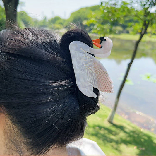 SWAN HAIR CLIP