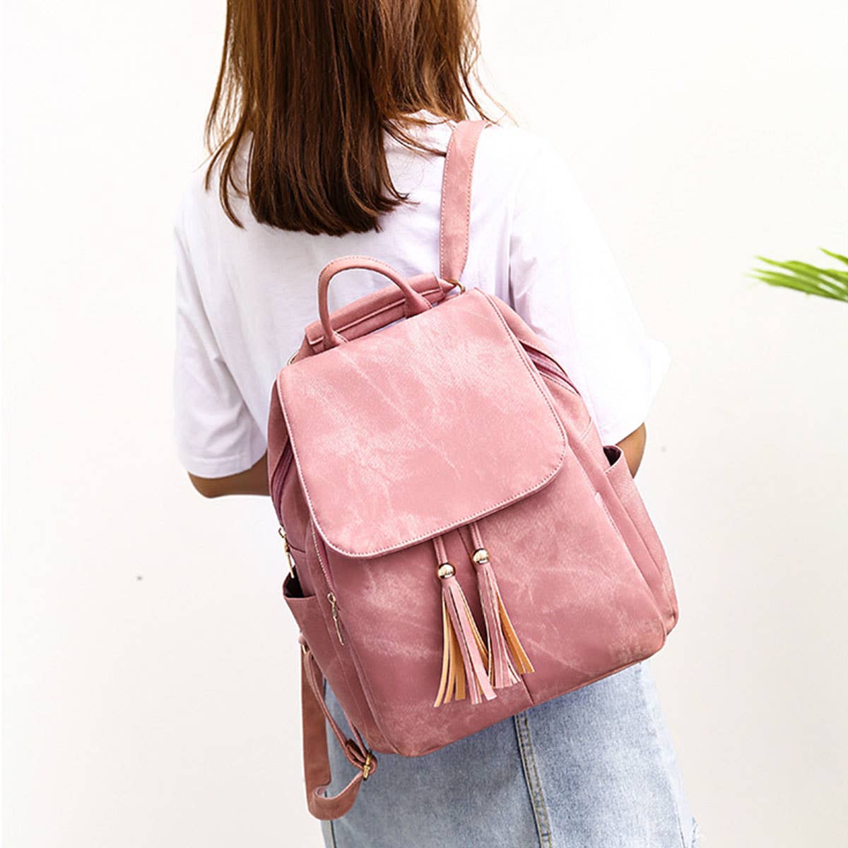 BACKPACK PURSE WITH WRISTLET