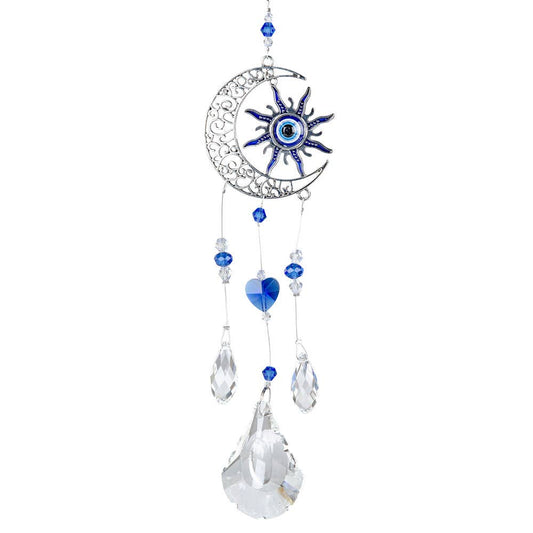 SUN & MOON EVIL EYE SUNCATCHER