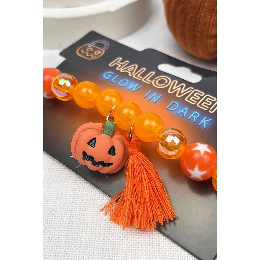 Glow Halloween Charm Bracelet