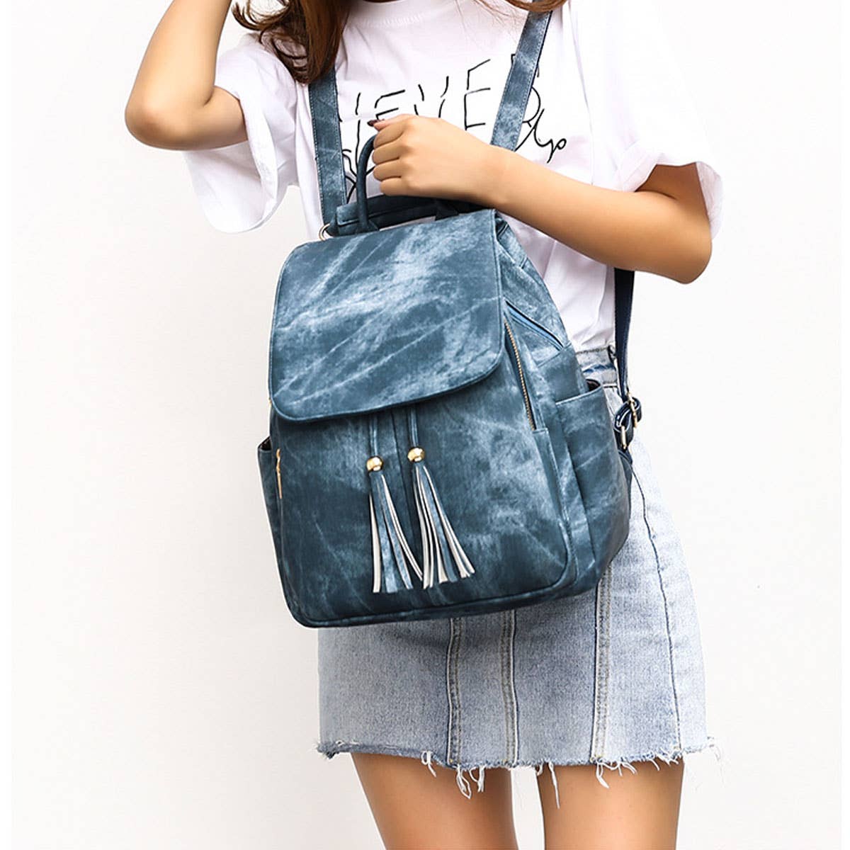 BACKPACK PURSE WITH WRISTLET