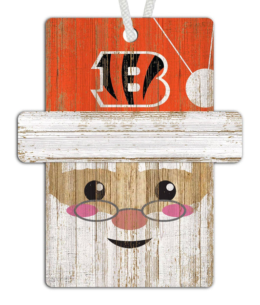 Cincinnati Bengals Santa Ornament