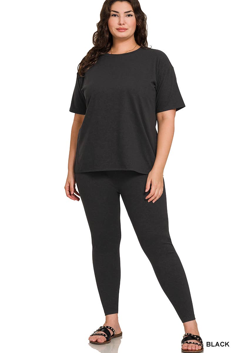 Curvy Microfiber Loungewear Set