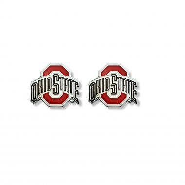 NCAA Ohio State Buckeyes Logo Post Earrings