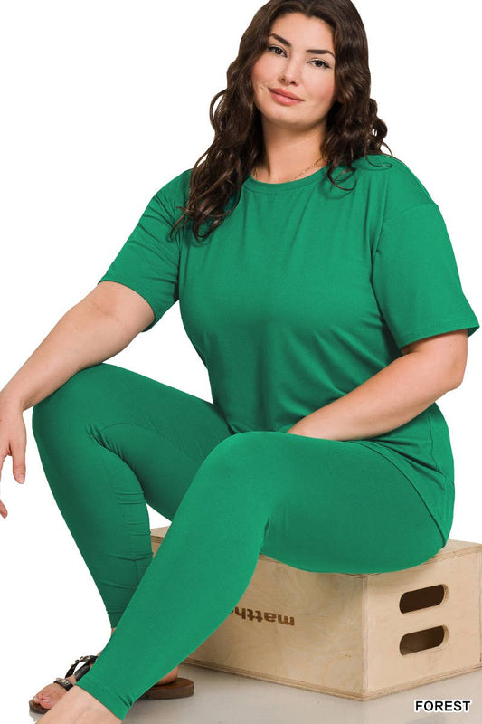 Curvy Microfiber Loungewear Set