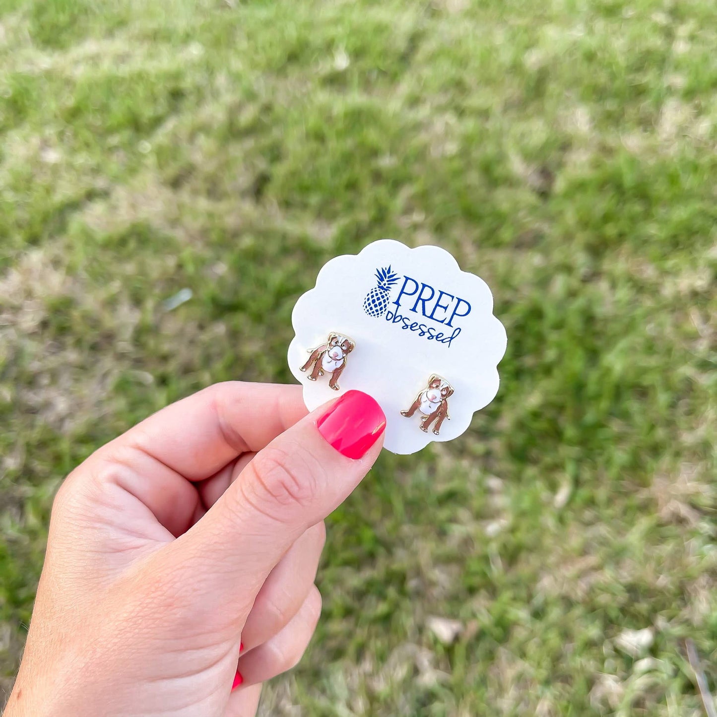 Pitbull Stud Earrings