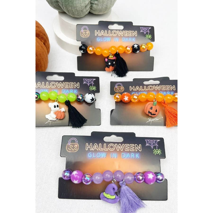 Glow Halloween Charm Bracelet