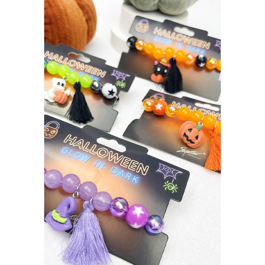 Glow Halloween Charm Bracelet