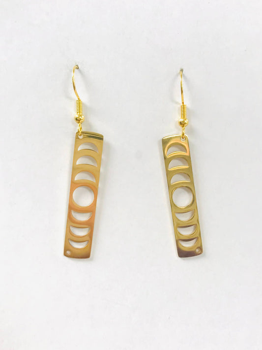 Gold Moon Phase Earrings