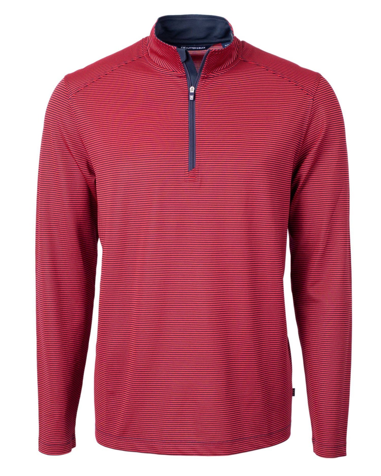 Cutter & Buck Virtue Eco Micro Stripe Mens B&T Quarter Zip